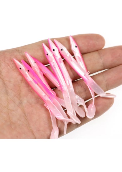 Lumo Yeşil L 10'lu Stil Wifreo Çok Renkli Yumuşak Plastik Yem Balığı Sabiki Rig Yılan Balığı Cazibesi Tuzlu Su Balıkçılık Cazibesi Boyut 7cm 8.5ccm (Yurt Dışından) modelleri