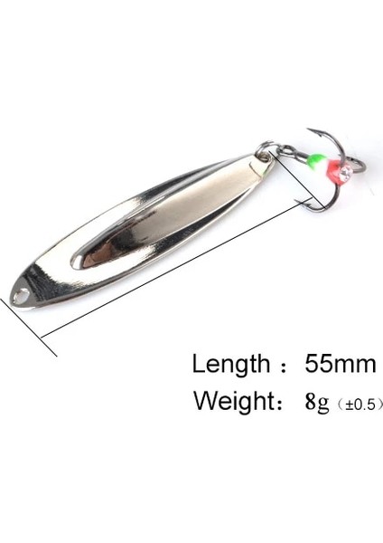 8021 Gümüş 8g Tarzı Gümüş Altın Metal Dengeleyiciler Kış Balıkçılık Cazibesi Dd Kaşık Yem Wobbler Trolling Er Sert Cazibesi Bas Pike Için (Yurt Dışından)