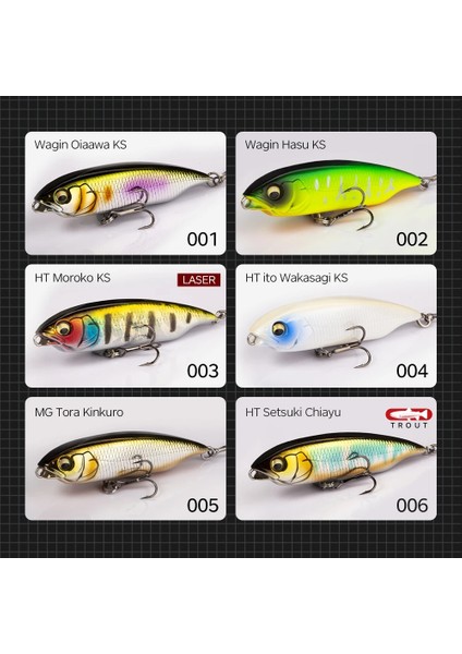 534-002 Stili 80MM 11G Hunthouse Karashi Yem Kalem Balıkçılık Cazibesi Yavaş Batan G Crankbait Wobblers Köpek Yürümek I-Şekilli Eylem Bas Için (Yurt Dışından) modelleri