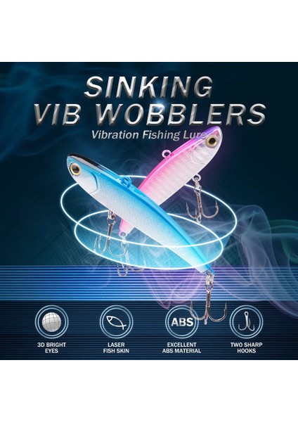 F Stili 60MM-10G Teknik Vıb Buz Balıkçılık Yemleri G Dudaksız Krank Yemleri Rattlin Yem Batan Yapay Yalpalayıcı Bas Pike Kış Olta Takımı (Yurt Dışından) fırsatları