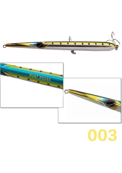 No.3 Tarzı 205MM 36G Batan Hunthouse Styl LW118 Cazibesi Kalem 16CMG 18CMG G Uzun Döküm Kalem Stickbaits Yüzen Batan Cazibesi Iğne (Yurt Dışından)