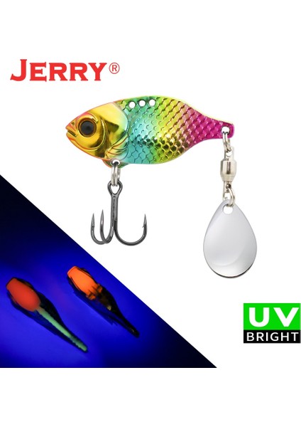 Altın Gökkuşağı Stili 5g Jerry Dory Metal Bıçak Vıb Tengsten Vibratiog Balıkçılık Lures Colorado Tuzlu Su Tatlı Su Yemi (Yurt Dışından)