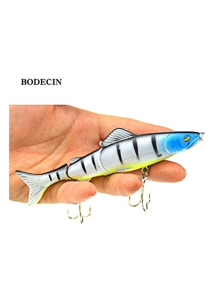 C2 1 Adet Tarzı .7g Balıkçılık Wobblers Cazibesi Wobbler Balık Peche Için Yem Yemi 3 Segment Minnow Swimbait Çelik Toplu Sert Yemler (Yurt Dışından)