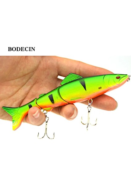 C2 1 Adet Tarzı .7g Balıkçılık Wobblers Cazibesi Wobbler Balık Peche Için Yem Yemi 3 Segment Minnow Swimbait Çelik Toplu Sert Yemler (Yurt Dışından)