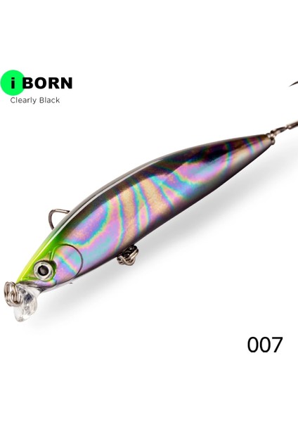 No.7 Tarzı 78 mm Hunthouse Iborn Minnow Balıkçılık Cazibesi Sığ Tuzlu Su Minnow Yemi Uzun Döküm Wobbling Haddeleme Balıkçılık Levrek (Yurt Dışından)
