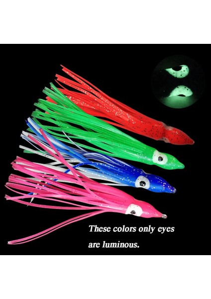 Kırmızı Kafa Stili 9cm Lot Aydınlık Kalamar Etekler Yumuşak Cazibesi Pesca 9CM10CM12CM Gece Balıkçılık Cazibesi Ahtapot Kızdırma Kauçuk Kancalar Etek Yapay Yem (Yurt Dışından) indirimleri