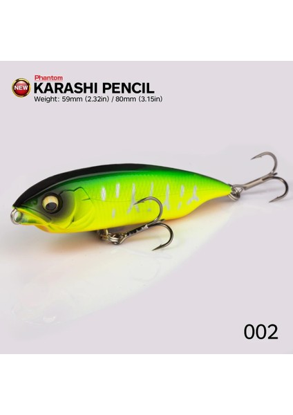 532-002 Stili 59MM 5.5g Hunthouse Karashi Yem Kalem Balıkçılık Cazibesi Yavaş Batan G Crankbait Wobblers Köpek Yürümek I-Şekilli Eylem Bas Için (Yurt Dışından)