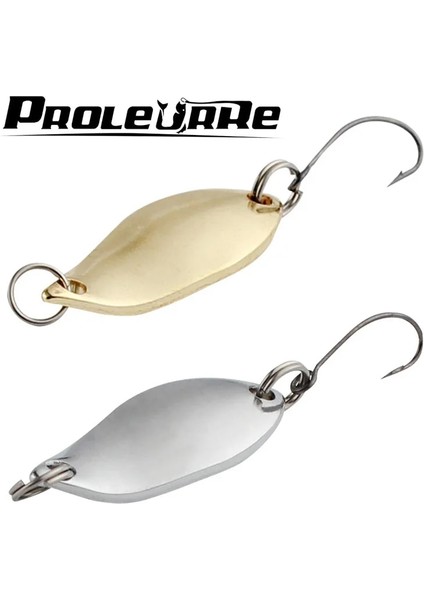 A1 B1 Stili G Alabalık Kaşıkları Pirinç Balıkçılık Kaşıkları Pesca Mikro Metal Lures Alan Alabalık Balıkçılığı Ultra Hafif Olta Takımı Altın Gümüş Rengi (Yurt Dışından)