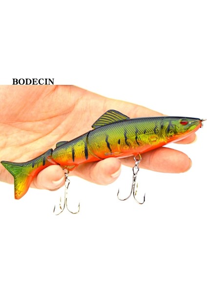 C2 1 Adet Tarzı .7g Balıkçılık Wobblers Cazibesi Wobbler Balık Peche Için Yem Yemi 3 Segment Minnow Swimbait Çelik Toplu Sert Yemler (Yurt Dışından)