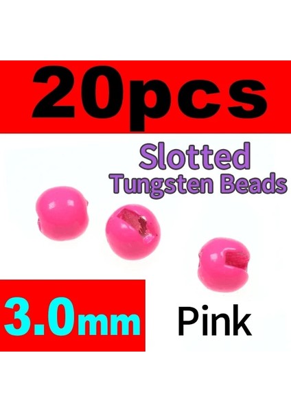 3 mm Pembe Stil Bimoo Lotted Tungsten Boncuk Jig Nymph Fly Bağlama Malzemesi Altın Gümüş Siyah Turuncu Pembe Gökkuşağı (Yurt Dışından)