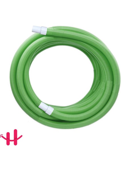 25 Metre2" Yeşil Havuz Vakum Hortumu Adaptör Hediye