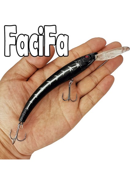 G Tarzı G 15.5cm Wobbler Balıkçılık Cazibesi Büyük Krank Yemi Minnow Bas Trolling Yapay Yem Pike Sazan Cazibesi Tiz Balıkçılık Kancası (Yurt Dışından)
