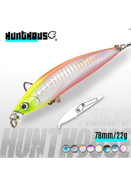 No.3 Tarzı 98 mm Hunthouse Iborn Minnow Balıkçılık Cazibesi Sığ Tuzlu Su Minnow Yemi Uzun Döküm Wobbling Haddeleme Balıkçılık Levrek (Yurt Dışından)