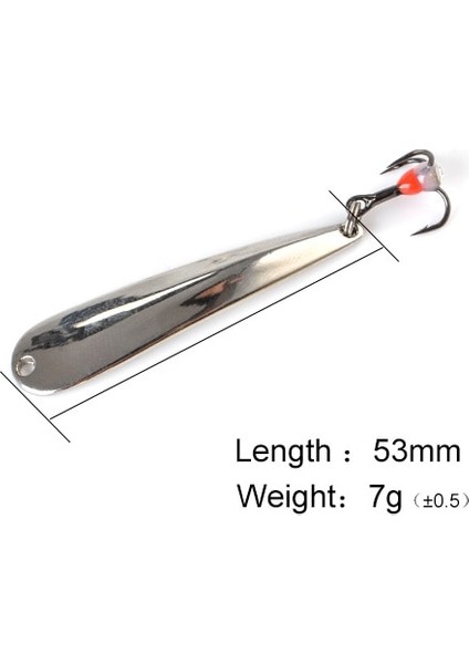 8027 Gümüş 7g Tarzı Gümüş Altın Metal Dengeleyiciler Kış Balıkçılık Cazibesi Dd Kaşık Yem Wobbler Trolling Er Sert Cazibesi Bas Pike Için (Yurt Dışından)