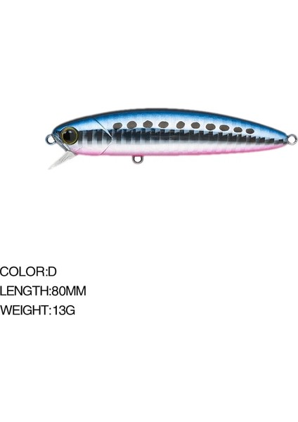 D Stili 2021 Minnow Balıkçılık Cazibesi Yem Ağırlıkları 13GCM Kış Mücadelesi Pesca Tuzlu Su Yemleri Articulos De Pesca Isca Yapay Sahte Balık (Yurt Dışından)