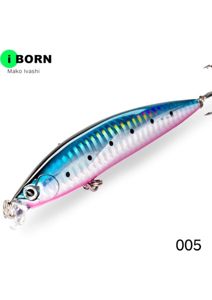 Sardalya Tarzı 78 mm Hunthouse Iborn Minnow Balıkçılık Cazibesi Sığ Tuzlu Su Minnow Yemi Uzun Döküm Wobbling Haddeleme Balıkçılık Levrek (Yurt Dışından)