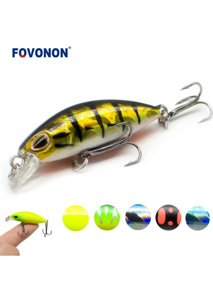 E Stili Fovonon Yeni Peche Japon Tasarım Sert Balıkçılık Cazibesi Yüzen Mini Mikro Minnow Wobblers Pike Crankbait Için Krank Yem (Yurt Dışından) fiyatları