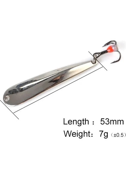 7g-Gümüş Tarzı Ftk Buz Balıkçılık Cazibesi Kış Ggg Alümen Goldsilver Tiz Kanca 8### Isca Yapay Yem Pesca (Yurt Dışından)