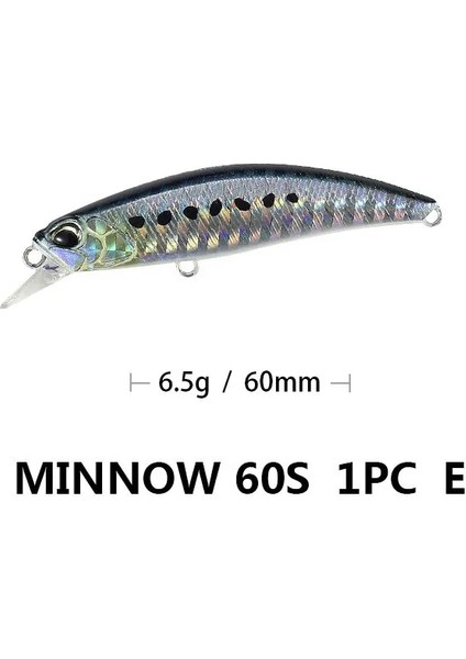 E Stili 1 Adet Minnow Balıkçılık Cazibesi 6.5g Jerkbait Wobblers Crankbaits Hardbait Minnow Japonya Kamp Açık Balıkçılık Cazibesi Balıkçılık Için (Yurt Dışından)