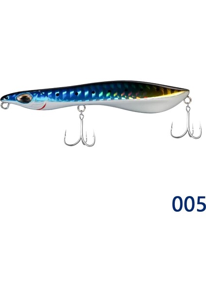 No.5 Tarzı 80MM 5.2g Yüzer D1 Poppers Cazibesi Wtd Uzun Döküm G Yüzer G .3g Kalem Yemi Tuzlu Su Tatlısu Pike Balıkçılığı Yılanı (Yurt Dışından)