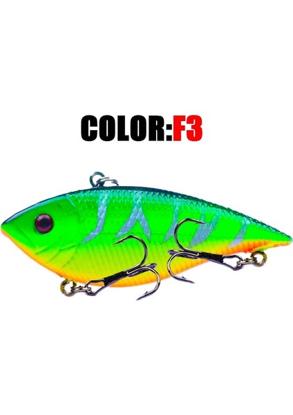 F062-3 Stili 7cg Rattlin Vıb Balıkçılık Cazibesi Sert Pesca Wobbler Crankbait Batan Isca Yapay Balık Tutma Yemi Pike Leurre Kış Yemleri (Yurt Dışından)