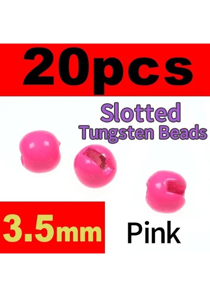 3O5MM Pembe Stil Bimoo Lotted Tungsten Boncuk Jig Nymph Fly Bağlama Malzemesi Altın Gümüş Siyah Turuncu Pembe Gökkuşağı (Yurt Dışından)