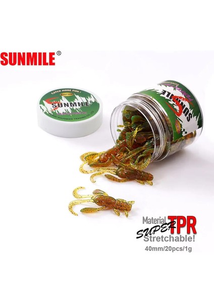 Renk-C Stili Karides Kokusu Sunmıle Yumuşak Yem Wobbler Yapay Karides Yüzme Yemler 4cmg Lot Jig Balıkçılık Lures Wobblers Leurre Souple Cazibesi (Yurt Dışından)