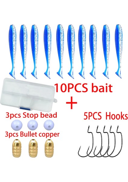 Ordu Yeşili Tarzı 7cm Texas Rig Tam Set Silikon Yumuşak Yem Olta Kancası Mermi Şeklindeki Paslanmaz Çelik Fren Boncuk Seti Seti Yem Seti Balıkçılık Lures (Yurt Dışından)
