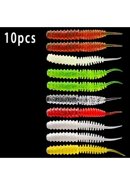 No.13 Tarzı Lot Solucan Yumuşak Balıkçılık Lures Jig Wobblers 6cm 1.3g Karides Koku Katkı Maddesi Silikon Yapay Yemler Bas Sazan Pesca Mücadele (Yurt Dışından)