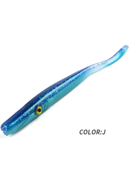 J Tarzı 180MM 3 Adet Bearkıng Olta Takımı Çılgın Sümüklüböcek Yumuşak Balıkçılık Cazibesi Levrek Yapay Yem Silikon Solucan Shad Yılan Balığı Needfish (Yurt Dışından)