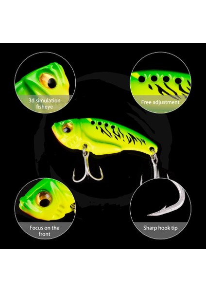 4.9cm 14G Stil C Stili 6 Adet Metal Vib Bıçak Cazibesi Balıkçılık Cazibesi Yem Batan Titreşim Yemler Yapay Deniz Balıkçılık Bas Dalış Döner Yemler (Yurt Dışından) modelleri
