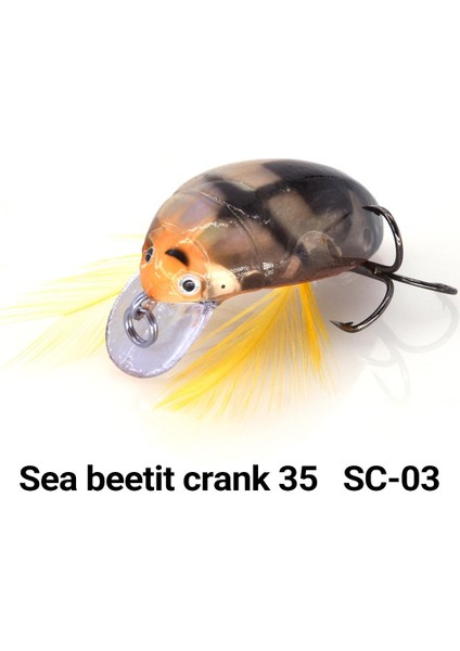 Sc-03 Stili Makebass Yapay Böcek Balık Tutma Yemi Böcek Balıkçılık Cazibeleri Deniz Pancarı Krank 35 Bas Sert Yem Olta Takımı Cazibesi Yem (Yurt Dışından)