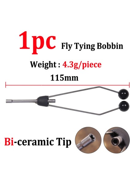 Bobin Tutucu 1 Adet Tarzı Bimoo Yeni Varış 4.3g Bi-Seramik Ucu Uçan Bağlama Bobin Tutacağı Standart ve Küçük Bobin Için Hafif Uçan Balık Tutma Bağlama Araçları (Yurt Dışından)