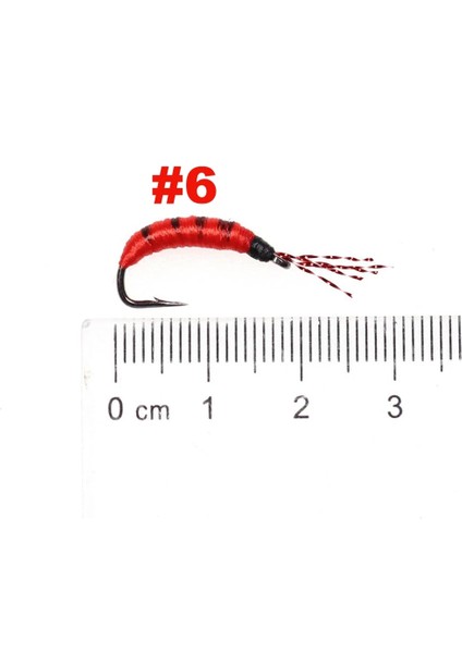 6 Adet Sarı Stil Bimoo Parti #6 Gökkuşağı Kahverengi Dere Alabalık Greyling Caddis Perisi Yemleri Buzzers Kırmızı Mucize Tatarcık Balık Tutma Sinekleri (Yurt Dışından) modelleri
