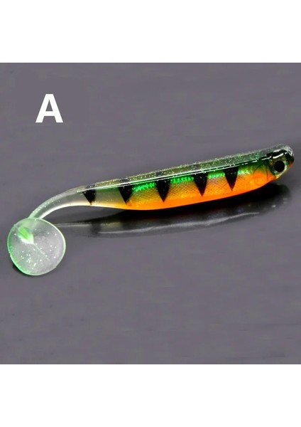 No.1 Tarzı 9cm 5g 3 Adetkış Balıkçılığı Deniz Balıkçılığı Biyonik T Kuyruk Yumuşak Yem 9cmg Yapay 3D Gözler T-Kuyruk Çalkalayıcı Yüzme Yemi Olta Takımı (Yurt Dışından)