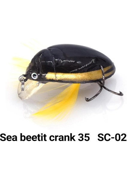 Sc-02 Stili Makebass Yapay Böcek Balık Tutma Yemi Böcek Balıkçılık Cazibeleri Deniz Pancarı Krank 35 Bas Sert Yem Olta Takımı Cazibesi Yem (Yurt Dışından)