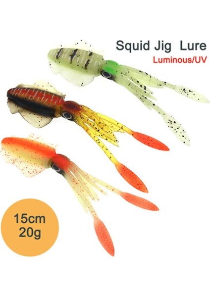 Derin Yeşil Tarzı Oloey Trolling Cazibesi Yumuşak Kalamar Cazibesi 7g 15G 20G 60G Aydınlık Uv Kalamar Jig Deniz Balıkçı Teknesi Balıkçılık Wobbler Yemi Için Snapper (Yurt Dışından)