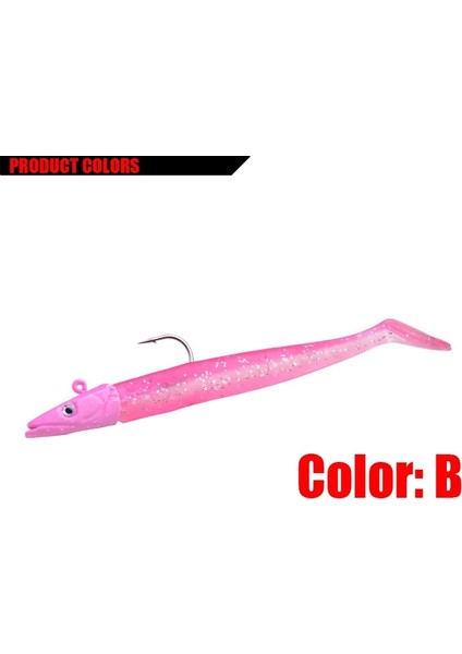 B Tarzı 1 Adet Siyah Minnow Jig Kafa Balıkçılık Cazibesi 12 cm 16G Pike Bas Balıkçılık Pesca Shad Yumuşak Yem Tekne Kodu Levrek Yem Zand Mücadelesi (Yurt Dışından)