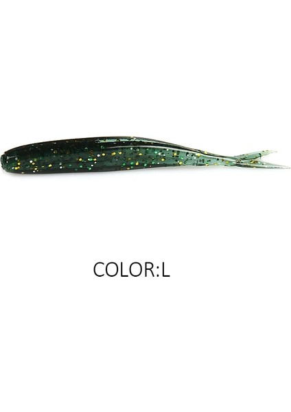 L Tarzı 75MM 15 Adet 2019 Yeni Supercontinent Hp Minnow Küçük Yumuşak Kalamar Kuyruğu Fmm Yol Yumuşak Yem 1.8g Günaha Çatal Kuyruk Yumuşak Yem (Yurt Dışından)