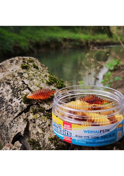 Renka Stili Karides Kokusu Solucan Yemi Yumuşak Yem 1.5g 5cm Kavanoz Döküm Balıkçılık Lures Pesca Sazan Balıkçılık Bas Yapay Cazibesi (Yurt Dışından)