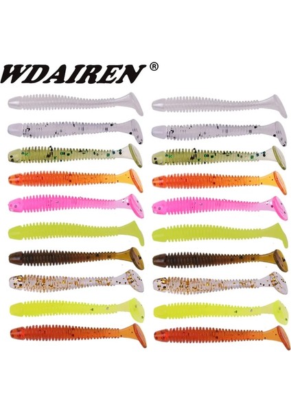 D Stili 48MM 0.8g 10 Adet Lot Balık Tutma Kolay Parlatıcı Solucanlar Yumuşak Yemler 4.8cm 0.8g Sazan Jig Wobblers Baral Swimbaits Yapay Silikon Yem (Yurt Dışından) modelleri