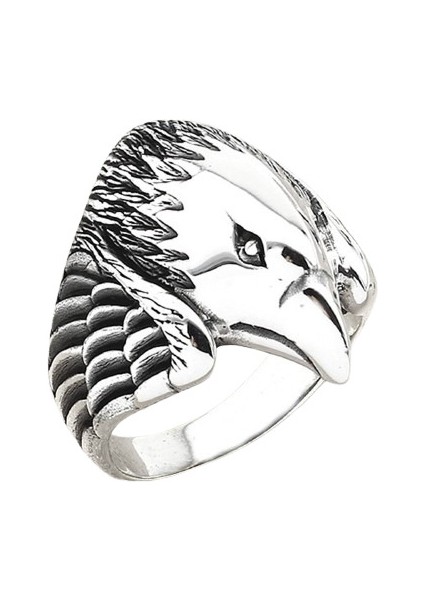 Erkek Yüzük Gümüş 925 Motorcu Aslan
