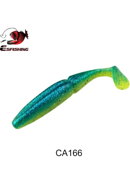 CA166 Stili 100MM 6 Adet Kesfıshıng Kolay Parlatıcı Balıkçılık Yemleri Yumuşak Jig Cazibesi Yumuşak Cazibesi Büyük Wobbler Isca Yapay Alabalık Pike Bass (Yurt Dışından)