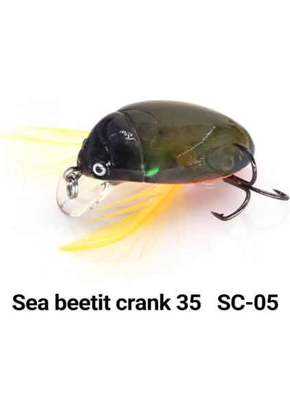 Sc-05 Stili Makebass Yapay Böcek Balık Tutma Yemi Böcek Balıkçılık Cazibeleri Deniz Pancarı Krank 35 Bas Sert Yem Olta Takımı Cazibesi Yem (Yurt Dışından)