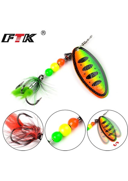 No.6 Tarzı 20G Ftk Er Yem Balıkçılık Cazibesi Sert Yem Kaşık Cazibesi 14G 20G Tüy Tiz Kancalı Metal Sazan Pike Olta Takımı (Yurt Dışından) fiyatları