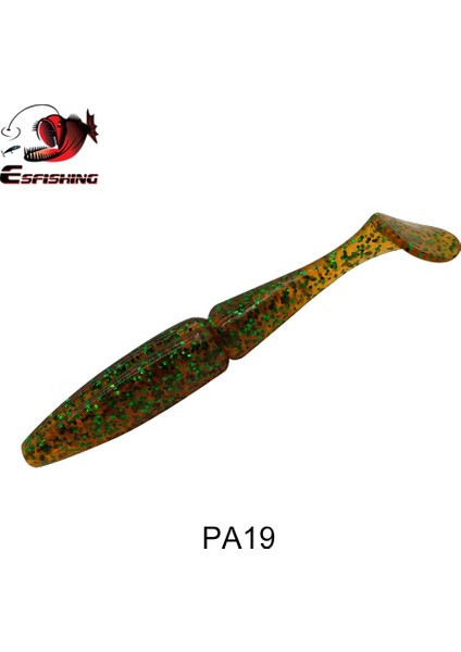 PA19 Stili 100MM 6 Adet Kesfıshıng Kolay Parlatıcı Balıkçılık Yemleri Yumuşak Jig Cazibesi Yumuşak Cazibesi Büyük Wobbler Isca Yapay Alabalık Pike Bass (Yurt Dışından)