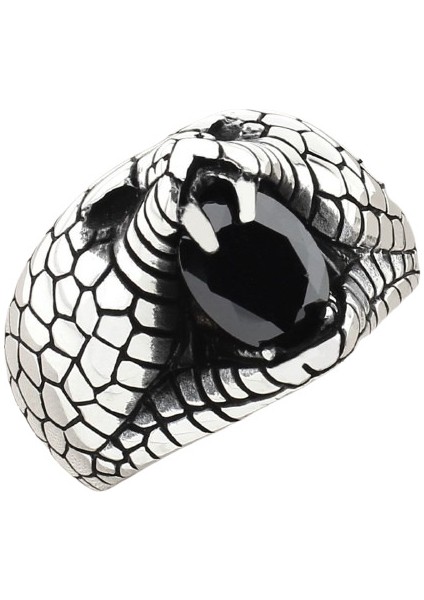 Erkek Yüzük Gümüş 925 Motorcu Kurukafa