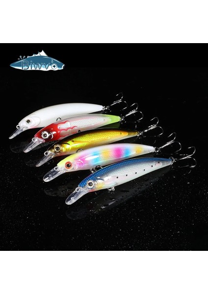 Beyaz Stil Biwvo Minnow Lures Metal Kalamar Balıkçılık Için Sert Ürünler Aydınlık Swimbait Trolling Için Deniz Nehri Shad Wobbler Kalamar Balık Cazibesi (Yurt Dışından) fırsatları