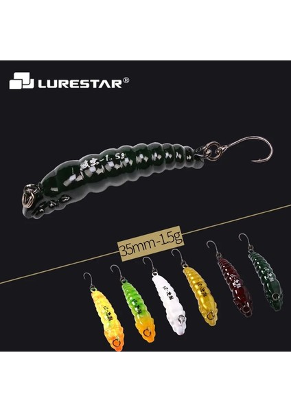 No.5 Tarzı Lurestar Lot G Yavaş Batan Aksiyon Sert Solucan Yemi Top Içinde Minik Ul Balıkçılık Cazibesi Çok Renkli Alabalık Olta Takımı (Yurt Dışından) fiyatları