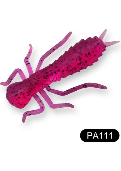 PA111 Stili 45MM 10 Adet Esfıshıng Yeni Kasa Larva Adet Solucan Cazibesi Yumuşak Yem Balıkçılık Için Alabalık Pike Levrek Yapay Yusufçuk (Yurt Dışından)